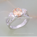anillo de compromiso de diamantes de piedra tres anillos de diseño simple niños anillos de moda
